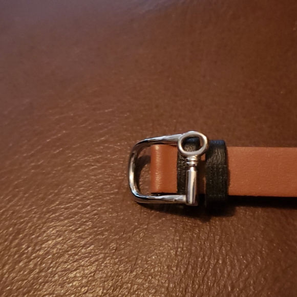 Leather double wrap bracelet with charms - Picture 5 of 5